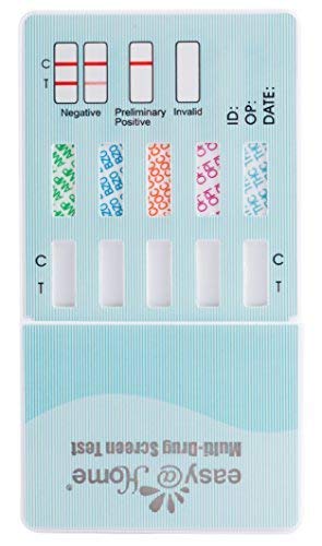 Easy@Home 5 Panel Urine Drug Test Kit, Multi Drug Screening Test, 12 Pack