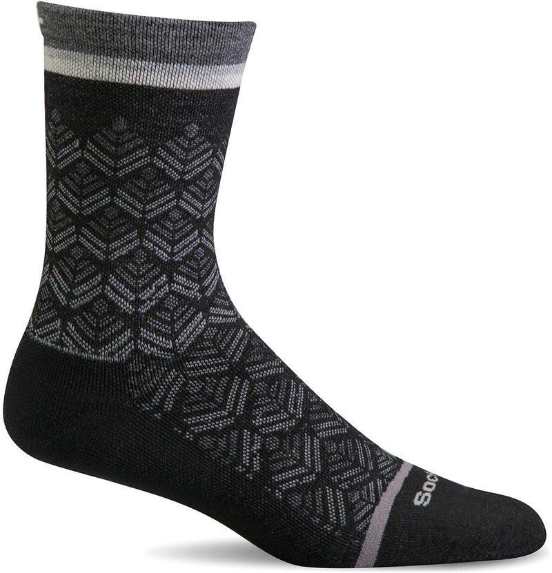 Women's Bunion Ease Crew | Bunion Relief Socks Medium-Large Black