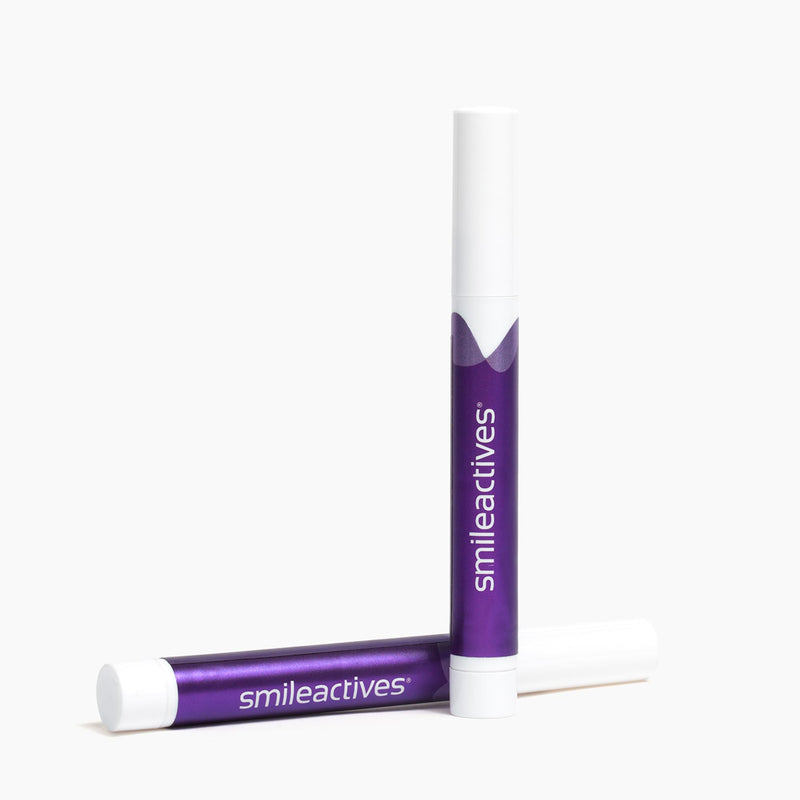 Smileactives Teeth Whitening Pen for White Smile, Fast Tooth Whitener and Stain Remover with Precision Brush Tip, Dental Quality Whitening Gel, Travel Pen, Easy to Use, Ultramint Flavor, 2 Pack - BeesActive Australia