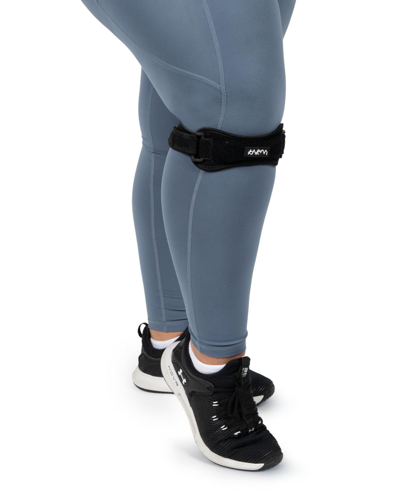 KARM Plus Size Knee Brace for Women & Men Plus Size - Patella Band - Patellar Tendon Support Strap for Jumpers Knee Pain, Basketball, Sports, Obese (XXL/3XL/4XL/5XL/6XL, Single Strap, Black) Black (1 Pack) Plus Size (2XL/3XL/4XL/5XL/6XL) - BeesActive Australia