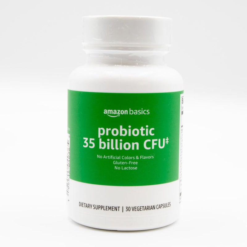 Amazon Basics Probiotic 35 Billion CFU, 8 Probiotic Strains with Prebiotic Blend, Supports Healthy Digestion, 30 Vegetarian Capsules, 1 Month Supply (Previously Solimo) 30 Count (Pack of 1) - BeesActive Australia
