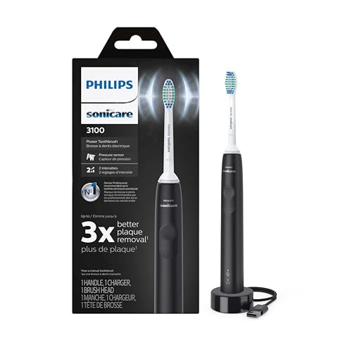 Phillips Sonicare Sonicare ProtectiveClean Removes up to 7x More Plaque, Long lasting 4 day Battery Life Rechargeable Electric Toothbrush, White/Grey 1 Count (Pack of 1)