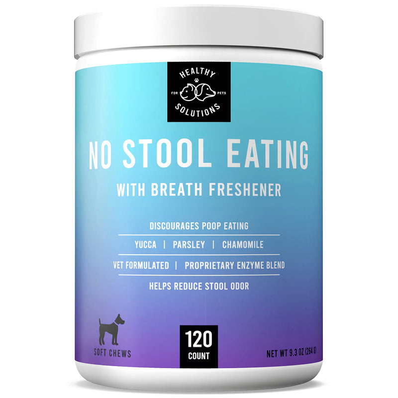 Deterrent for Dogs Eating Poop - Coprophagia No Poo Chews Prevent Dog from Eating Stool - Chew Enhanced with Breath Freshener, Enzymes, & Probiotics to Help Ease and Stop This Nasty Habit | 120ct 120 Soft Chews - BeesActive Australia