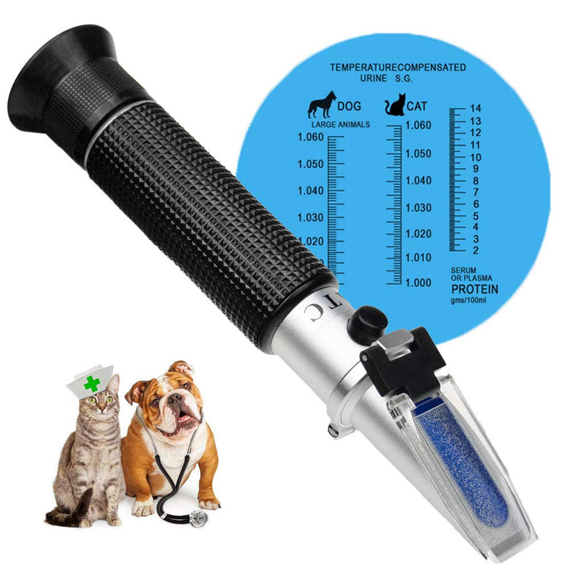 3-in-1 Animal Clinical Refractometer, Measuring Animal's Health Index of Urine Specific Gravity and Serum Protein, Ideal for Veterinary and Pet Owner - BeesActive Australia