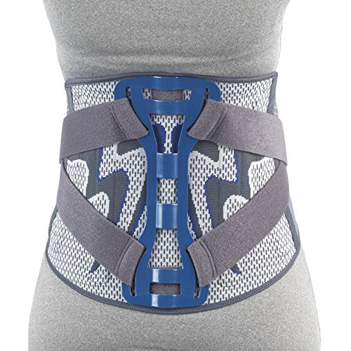 OTC Lumbosacral Back Splint, Theratex Spinal Maximum Support, Gray (Rigid Splint), Large