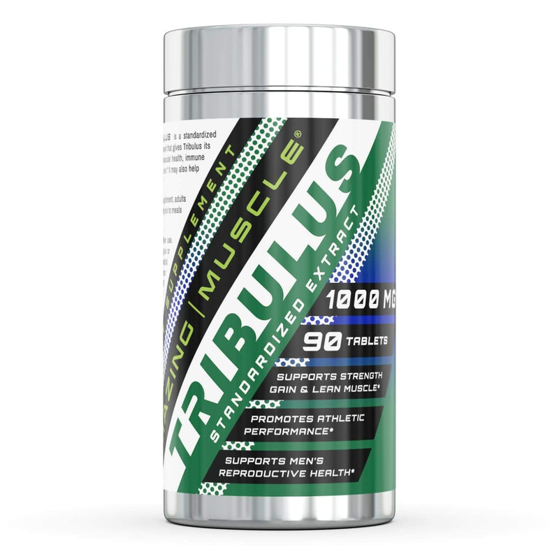 Amazing Muscle Tribulus - 1000 Mg, 90 Tablets - Standardized Extract - Supports Strength Gain & Lean Muscle - Promotes Athletic PErformance - Supports Men's Reproductive Health - BeesActive Australia