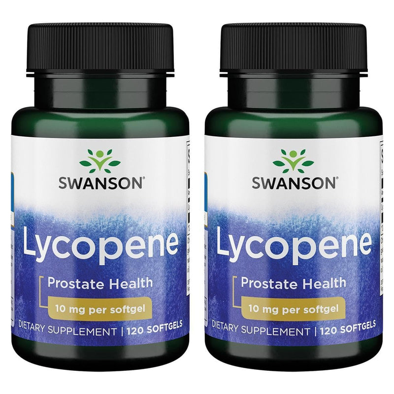 Swanson Lycopene 10 mg 120 Sgels (2 Pack)