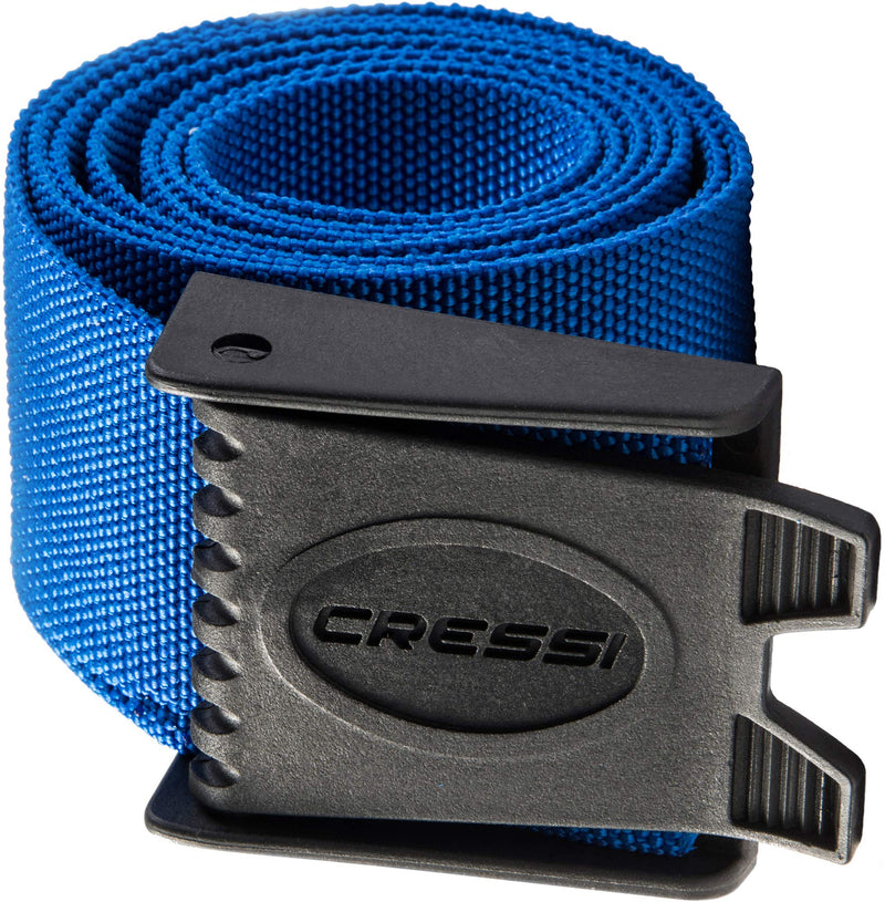 Cressi Nylon Weight Belt with Hard Plastic Buckle for Freediving and Spearfishing- Kos - Designed in Italy by Cressi Blue - BeesActive Australia