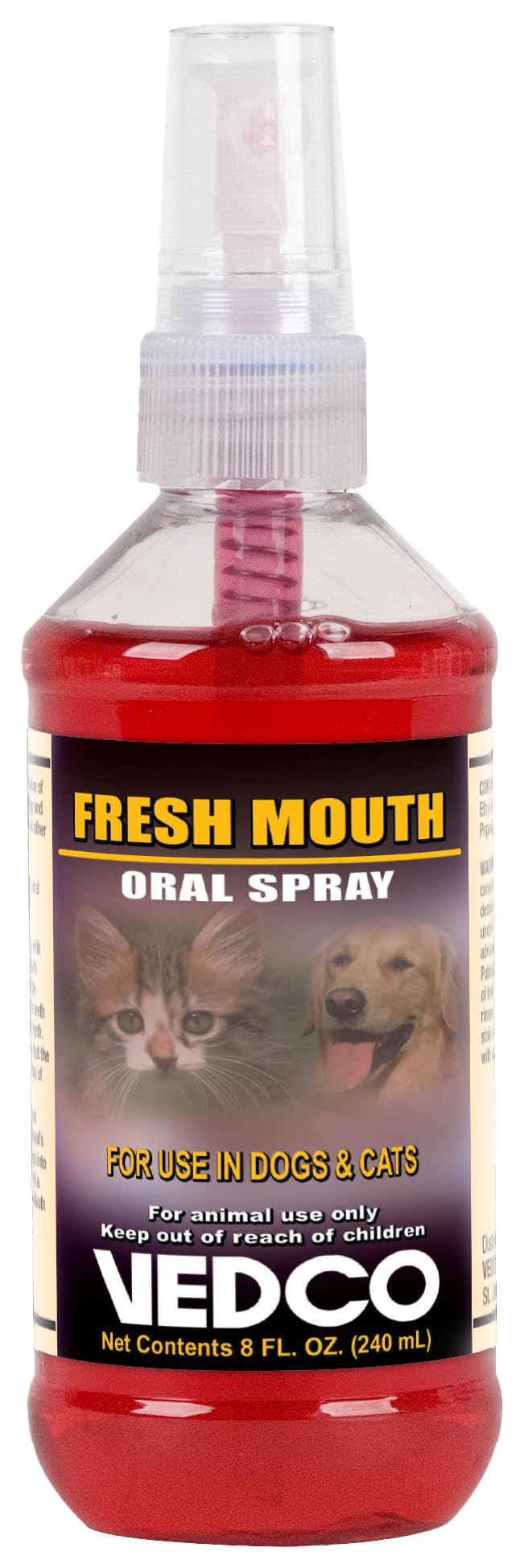 Vedco Fresh Mouth Oral Spray for Dogs and Cats, 8oz