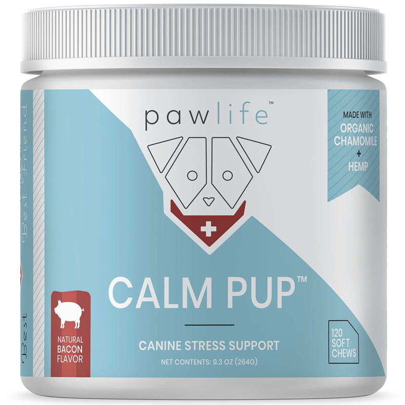 Hemp Dog Calming Chews - Anxiety Relief Treats, 120 Calming Treats for Dogs, Calm Pup Dog Anxiety Relief & Joint Support, Oil Infused Calming Chews for Dogs Anxiety (Bacon Flavor) Bacon 120 Count (Pack of 1) - PawsPlanet Australia