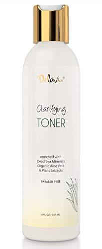 Deluvia Clarifying Toner for Face, Hydrating Face Toner for Sensitive, Dry, Aging Skin. Facial Toner & Pore Cleanser for Face, Alcohol Free Toner, Face Toner for Women & Men. Skincare Hydrating Toner.