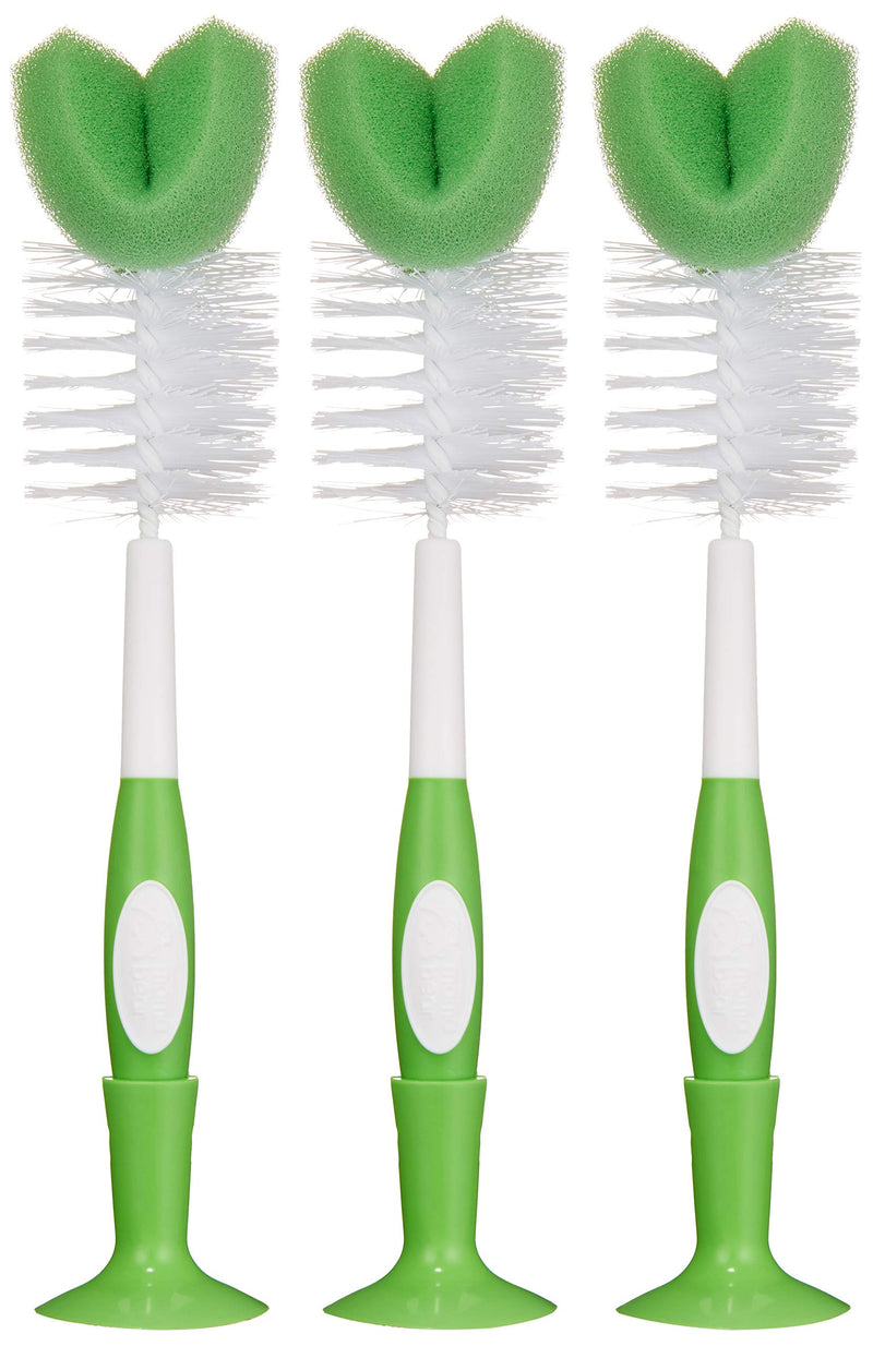 Amazon Brand - Mama Bear Bottle Brush (Pack of 3), White 3 Count (Pack of 1)