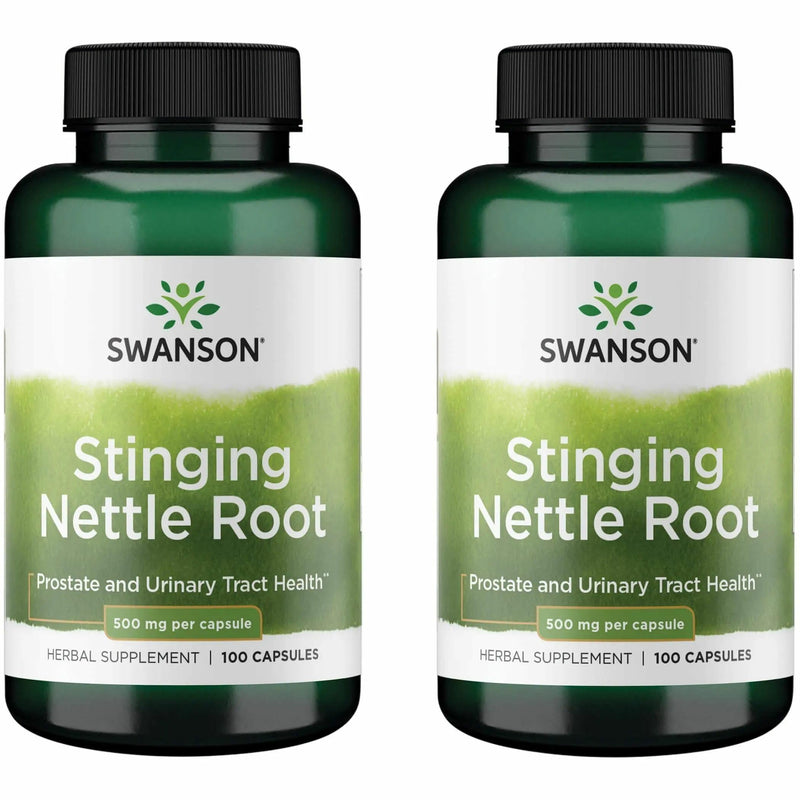 Swanson Stinging Nettle Root (Urtica Dioica) - Herbal Supplement - (100 Capsules, 500mg) (2 Pack) 100 Count (Pack of 2) - BeesActive Australia