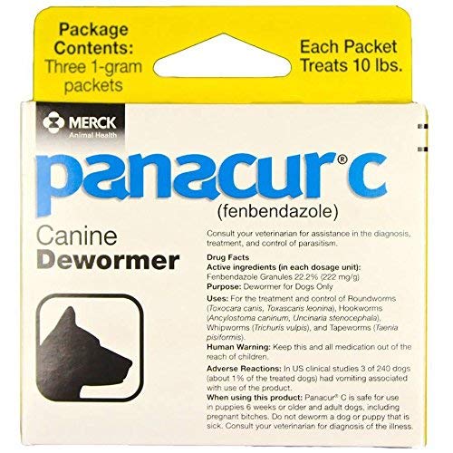 Panacur Canine Dewormer 1 gram (4-Pack) - BeesActive Australia