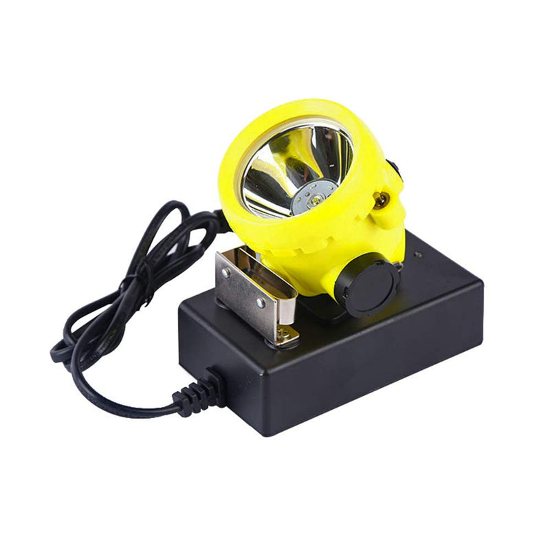Super Bright Rechargeable LED Mining Headlamp, 1 Main + 6 LED Miner Cap Lamp, Explosion-Proof Waterproof Hard Hat Light, Underground Coal Mine Headlight for Outdoor Work, Hunting, Fishing, Camping BK2000Y
