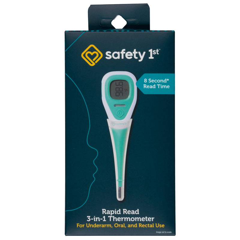 Safety 1st Rapid Read 3-In-1 Thermometer, Aqua, One Size One Size (Pack of 1)