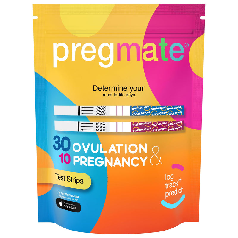 Pregmate 30 Ovulation and 10 Pregnancy Test Strips 40 Count (Pack of 1) - BeesActive Australia