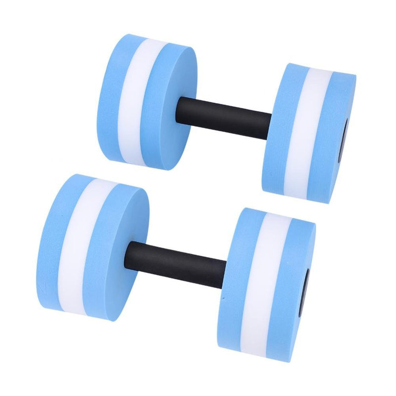 Foam Dumbbell, Aqua Barbells for Water Aerobics, Pool Workouts, Fitness Training, Yoga, and Bodybuilding ¨C Durable Foam Barbells (Blue)