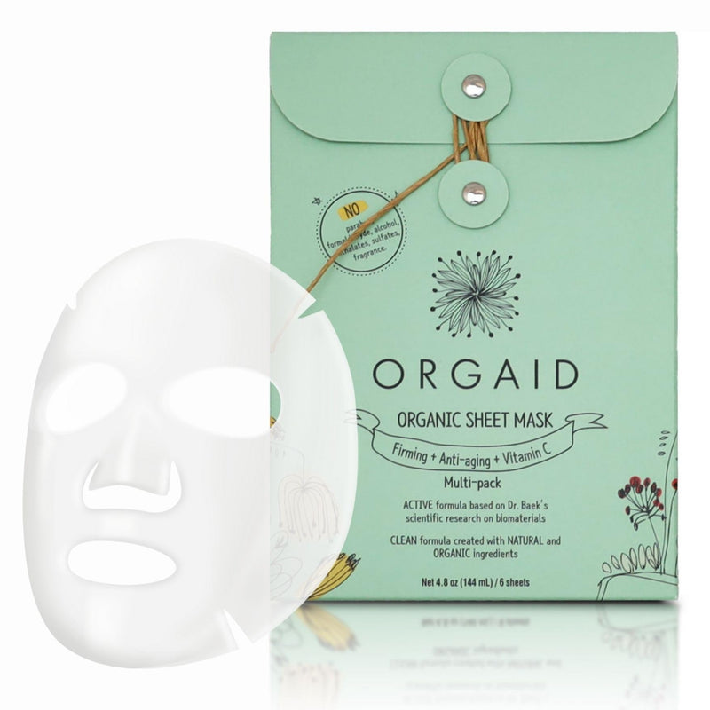 ORGAID Organic Sheet Mask | Made in USA (Assorted Multi-pack, pack of 6) Assorted Multi-pack - BeesActive Australia