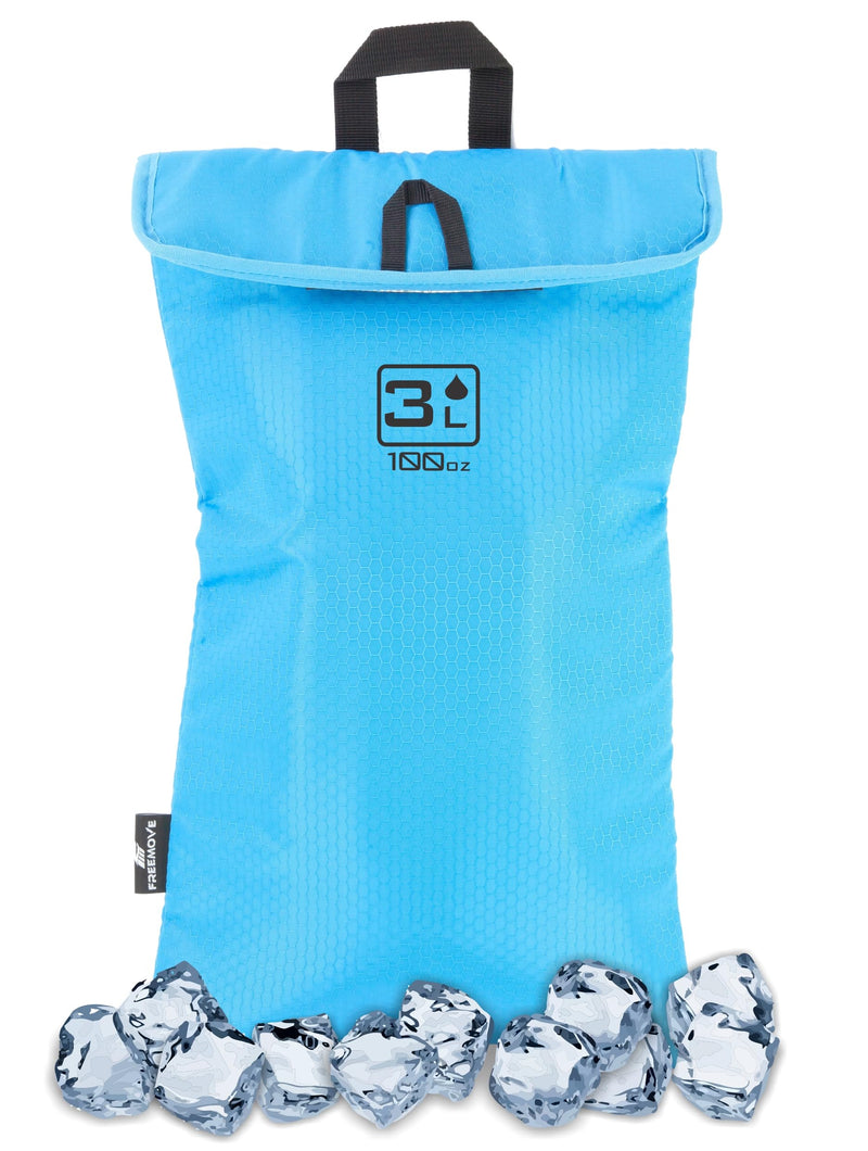 Protective Cooler Bag for 2L or 3L Hydration Water Bladder Pack > Keeps Water Cool & Protects Bladders > Thermally Insulated, Water Resistant > Ideal As a Backpack Cooler - Bladder is NOT Included 3L Sky Blue