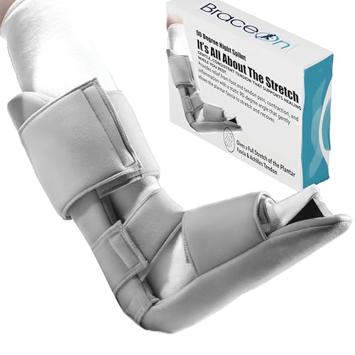 Brace On 90 Degree Night Splint, 3 Straps, Adjustable, Foam Wedge, Large
