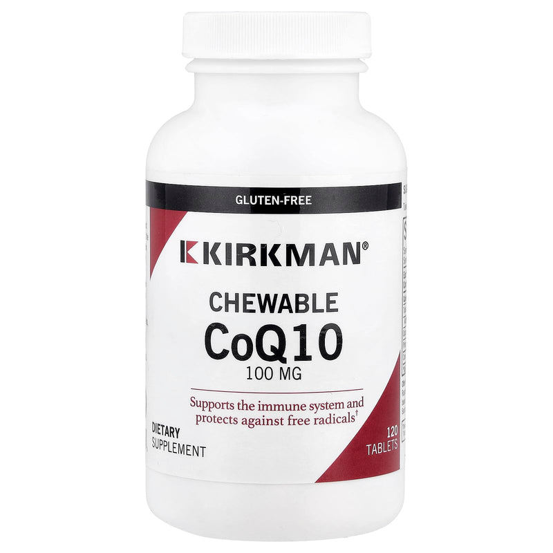 Kirkman Coenzyme Q10 100 mg Chewable Tablets (with Stevia) - 120 Chewable Tablets