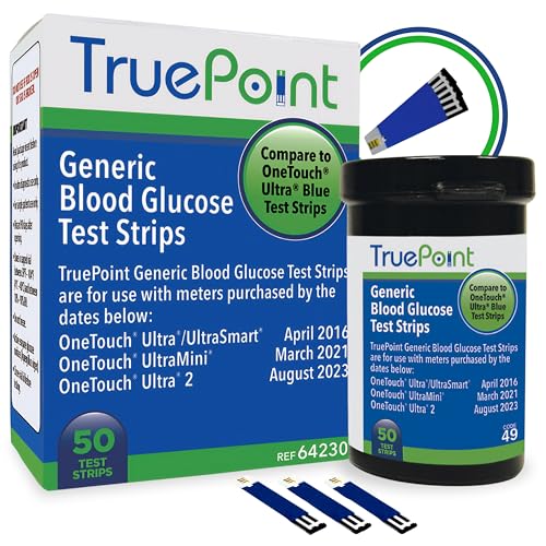 TruePoint Blood Glucose Test Strips, 50 Count, for Ultra Series Meters 1 Pack (50 per Pack)