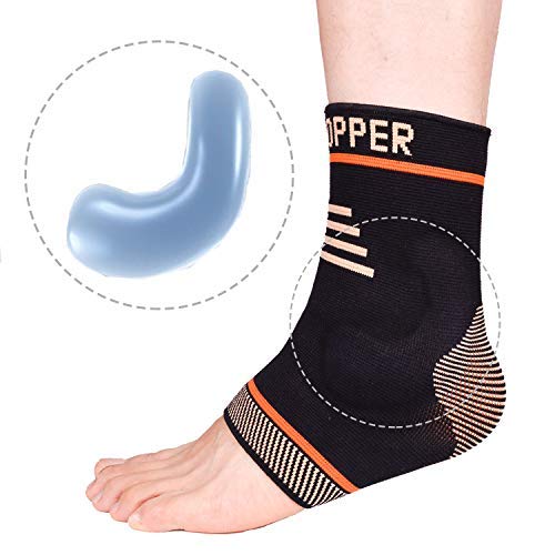 THX4COPPER Infused Plantar Fasciitis Socks for Arch Pain, Reduce Swelling&Heel Spurs, Ankle Sleeve Arch Support - Single Small