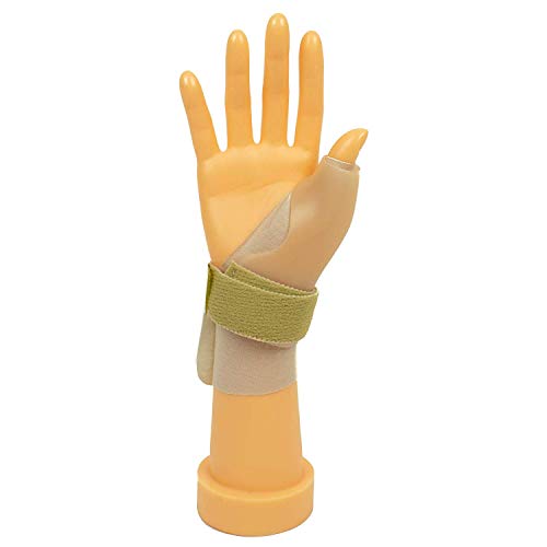 Rolyan Rigid Thumb Spica Splint, Right, Small, Thumb Immobilizer with Wrist Strap, Thumb Splint Immobilizes CMC and MCP of Thumb, Polypropylene Brace for Thumb Muscle and Joint Support