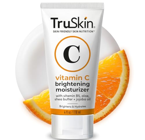 TruSkin Vitamin C Face Cream - Brightening Daily Moisturizer, 4 fl oz 4 Fl Oz (Pack of 1)