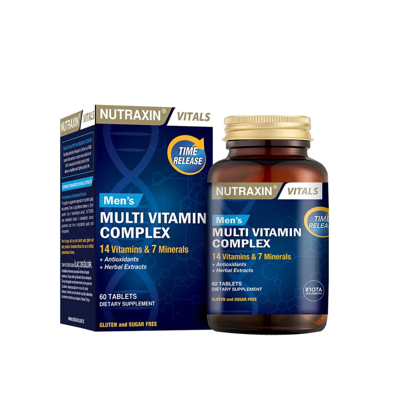Nutraxin Men's Multivitamin & Mineral Complex, 60 Tablets