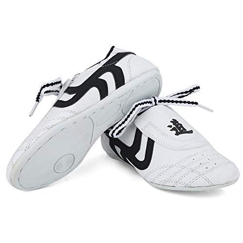 Dilwe Taekwondo Shoes, Kung Fu Taekwondo Indoor Mat Training Shoes 10 Sizes Soft Rubber Soles Martial Arts Sneaker for Women Men Kong Fu Taichi (36)