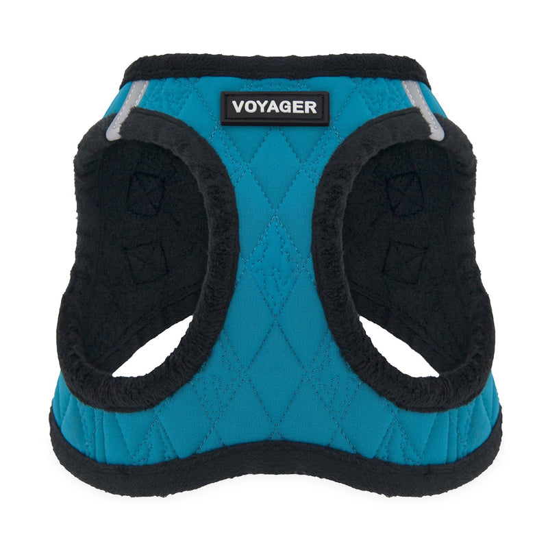 Voyager Step-In Plush Dog Harness – Soft Plush, Step In Vest Harness for Small and Medium Dogs by Best Pet Supplies - Harness (Turquoise Plush), L (Chest: 18 - 20.5") Harness (Turquoise Plush) L (Chest: 18 - 20.5") - BeesActive Australia