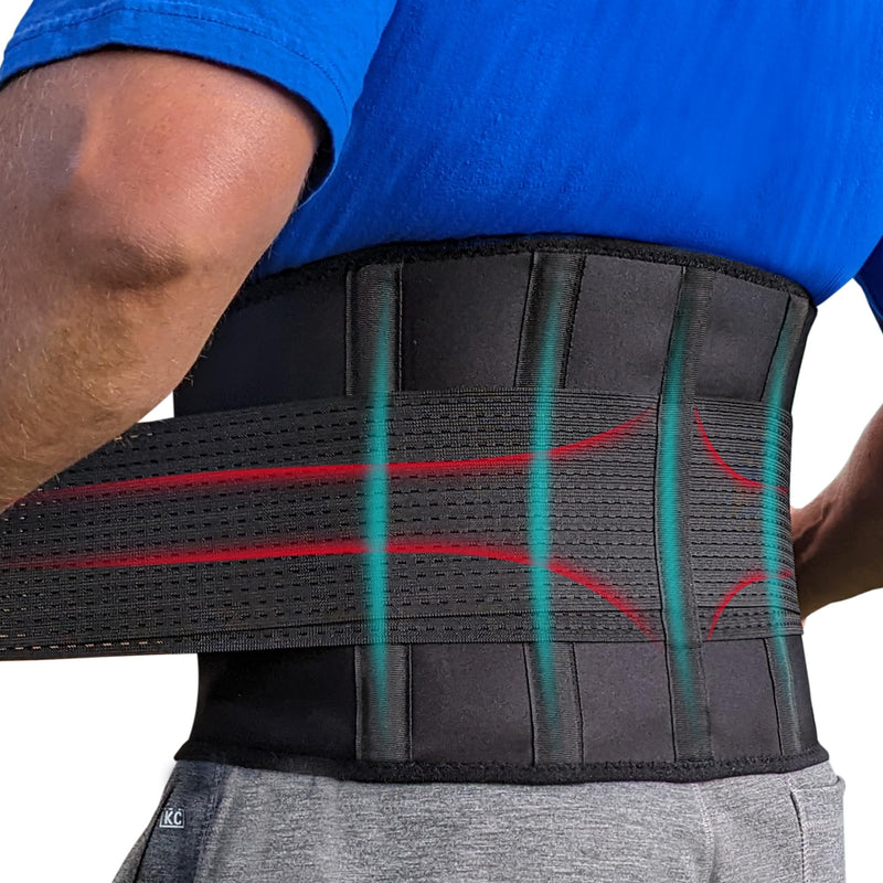 Plus Size Lower Back Brace 4XL - The Most Effective Back Pain Relief for Men & Women, Adjustable Lumbar Support Belt for Injury Prevention, Sciatica, Scoliosis, Herniated Disc Back Belt