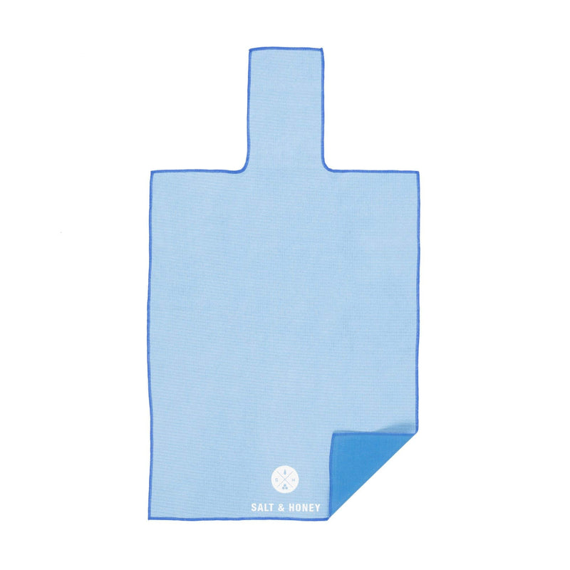 Salt & Honey Non-Slip Pilates Reformer Mat Towel Blue - BeesActive Australia