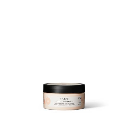 Maria Nila Colour Refresh, Peach 3.4 Fl Oz, Peach Hair Mask, Semi-Permanent Pigments, 100% Vegan & Sulfate/Paraben free