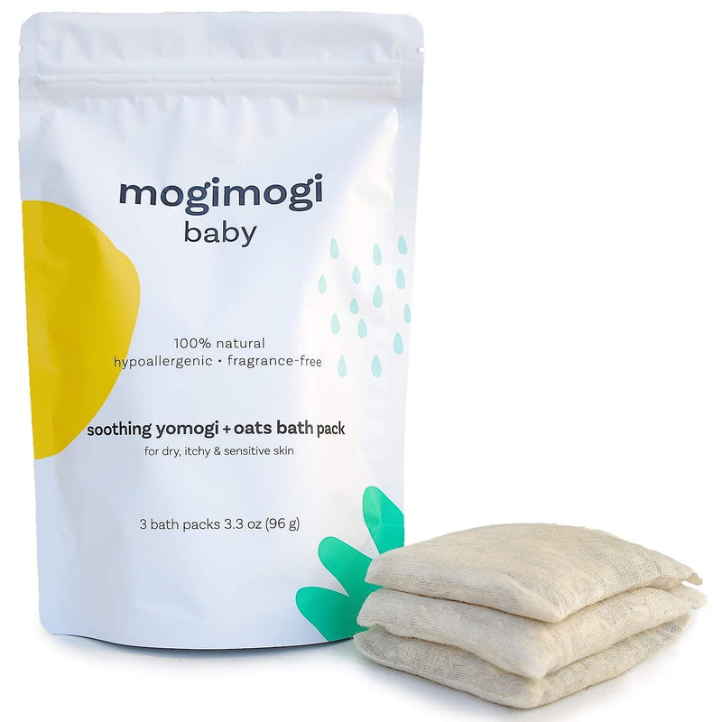 Organic Oatmeal Soothing Bath Soak for Sensitive Skin, Baby & Kids – All Natural & Fragrance-Free, 17 Oz (3 Packs) - Made in USA by mogimogi Baby 3.3 Ounce (Pack of 1) - BeesActive Australia