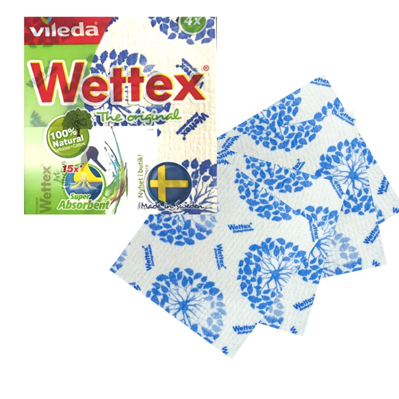 Wettex 4-Pack Swedish Superabsorbent Bio Dishcloth The Original - BeesActive Australia