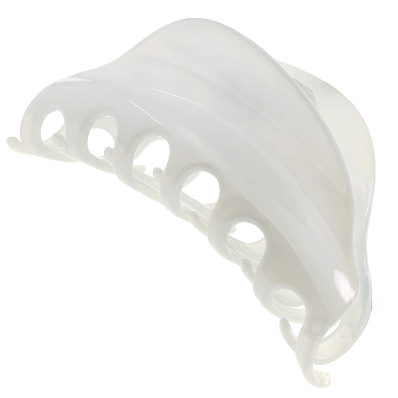 Camila Paris CP2555 French Hair Clip for Women for Thick Volume Hair, White, Girls Hair Claw Clips Jaw Fashion Styling Hair Accessories for Women, Strong Hold No Slip Grip, Made in France - BeesActive Australia