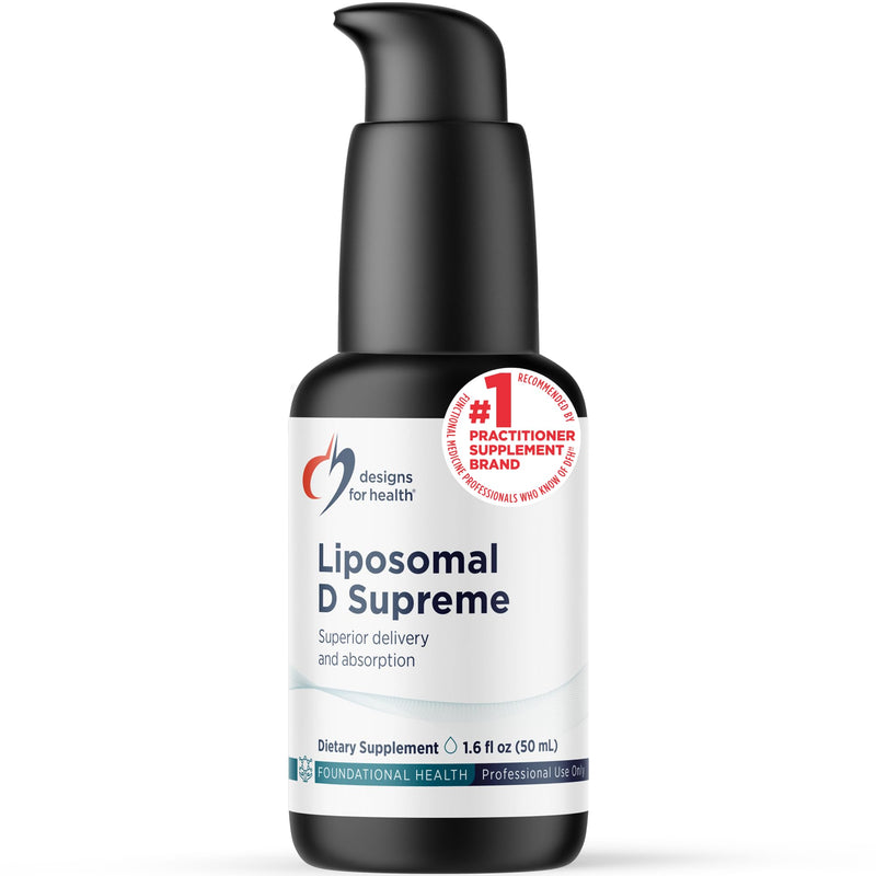 Designs for Health Liposomal D Supreme Vitamin D Liquid - 2500 IU Vitamin D3 + Vitamin K (K1 + K2) - Liposomes for Superior Absorption - Non-GMO Supplement (100 Servings / 1.7oz)