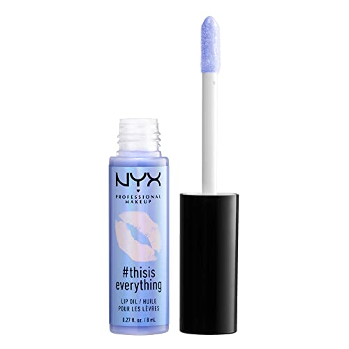 NYX PROFESSIONAL MAKEUP #THISISEVERYTHING Lip Oil, Lip Gloss - Sheer Lavender 0.03 Ounce (Pack of 1)