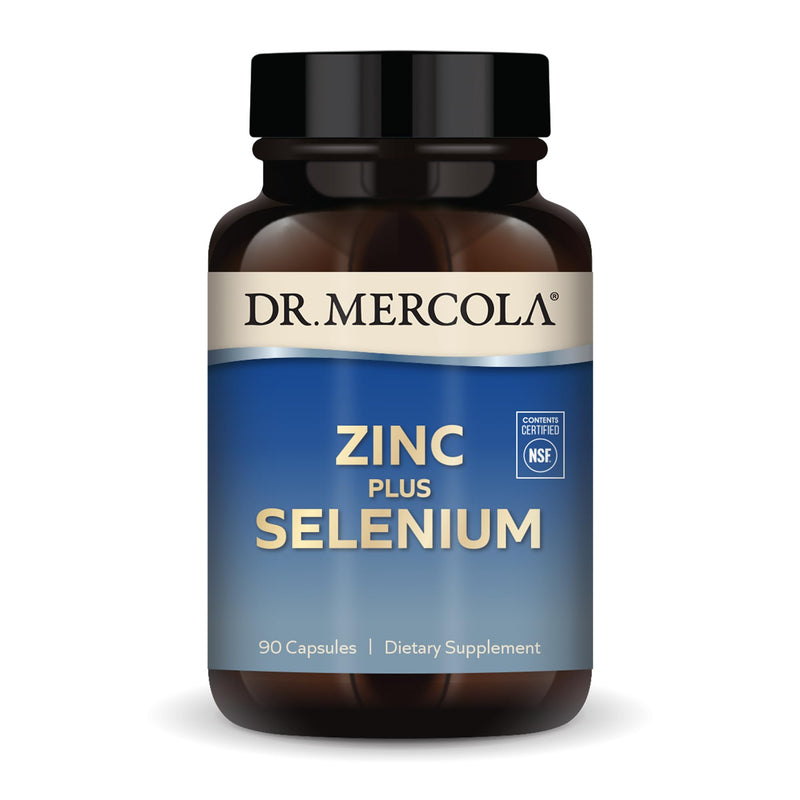 Dr. Mercola Zinc Plus Selenium, 90 Servings (90 Capsules), Dietary Supplement, Supports Immune Health, Non GMO, NSF Certified 90 Count (Pack of 1) - BeesActive Australia