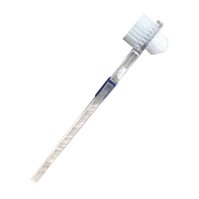 Healifty Denture Brush Transparent Denture Brush False Teeth Cleaning Brush Double-Sided Toothbrush Artificial Teeth Cleaning Tool - BeesActive Australia