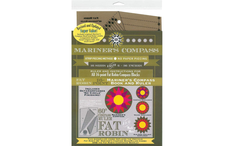 PLESIU Fat Robin Mariner's Compass Ruler and Book Set