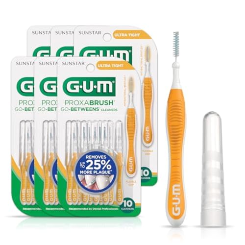 GUM Proxabrush Go-Betweens Ultra Tight Brushes, 10 Count (6 Pack) 10 Count (Pack of 6)
