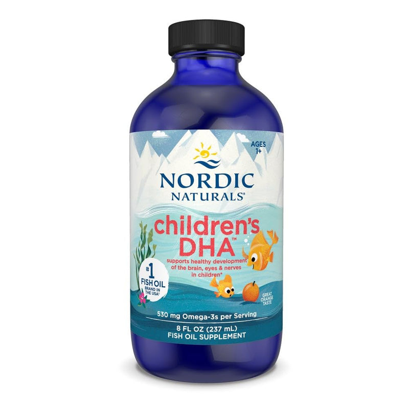 Nordic Naturals Children’s DHA, Orange - 8 oz for Kids - 530 mg Omega-3 with EPA & DHA - Brain Development & Function - Non-GMO - 96 Servings | Omega-3 with DHA & EPA per serving supports brain development, learning & cognitive function for kids. 96 se...