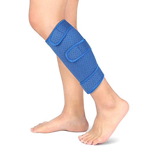 Calf Brace Compression Support Three Strap Sleeve for Leg for Sports Running Basketball