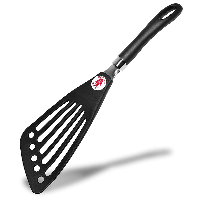 Seki Japan Kitchen Nylon Spatula Wide Thin Slotted Turner for Left-handed - BeesActive Australia