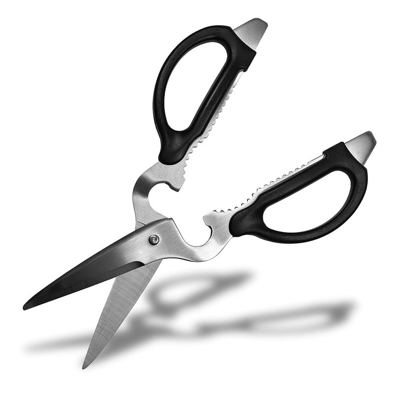 Seki Japan Multifunctional Kitchen Scissors, Stainless Steel Blade Soft Grip Shears for Left-handed - BeesActive Australia