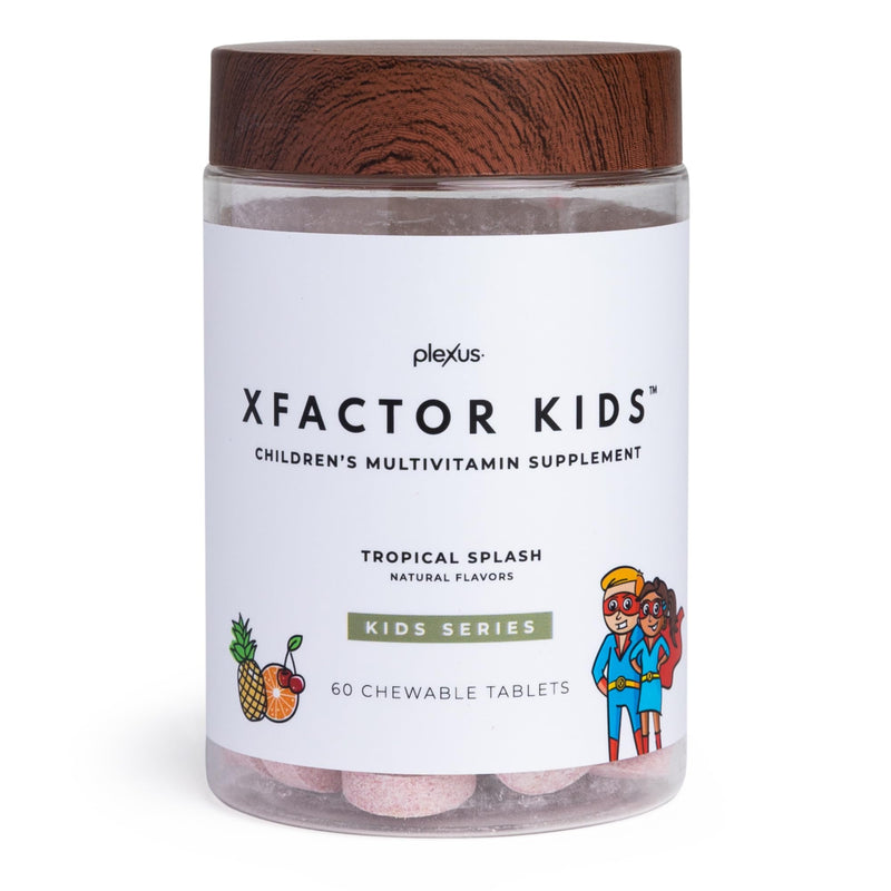 Plexus® Xfactor Kids™ | Kids' multivitamin + probiotic chewable with 13 essential vitamins and 4 billion CFUs to support growth and immune health